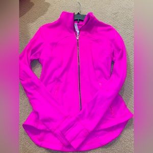 Define Jacket Lululemon bright pink great condition very cute!